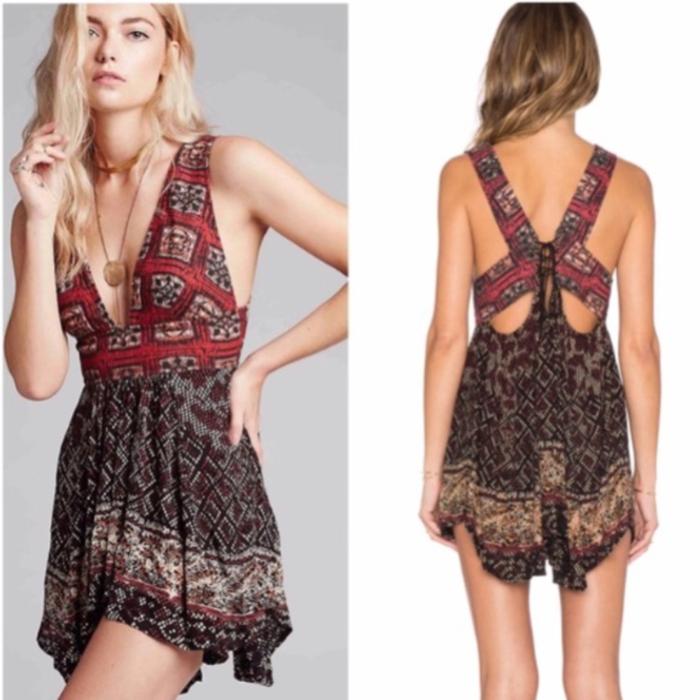 Free People Heat Wave Printed Tunic
